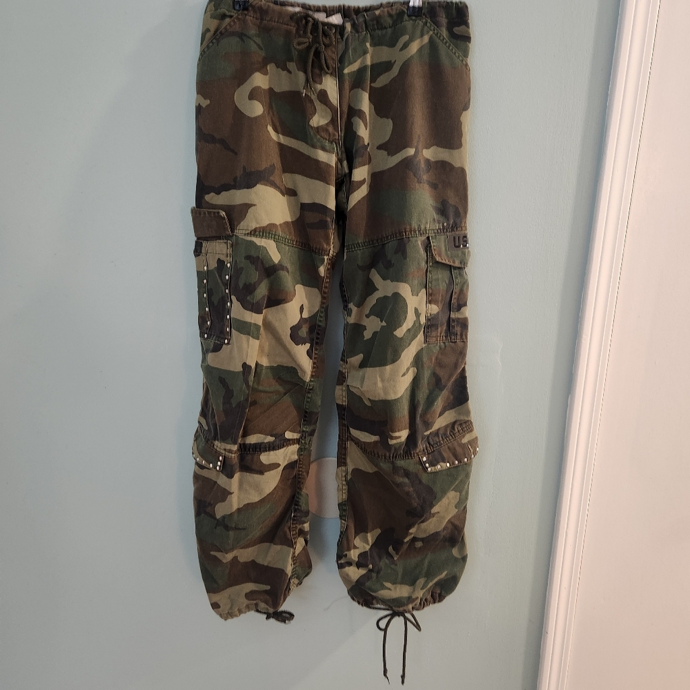 Camo cargo pants M